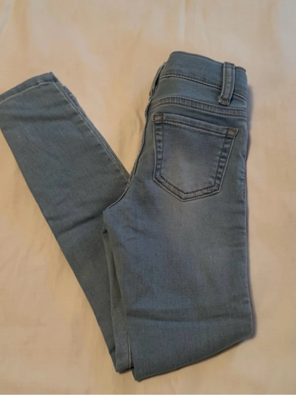 The Children's Place Girls Light Wash Skinny Jeggings 6 Slim Stretch